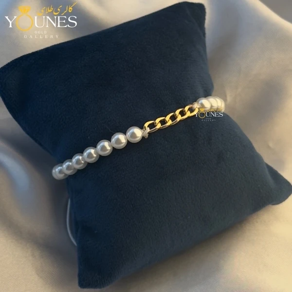 دستبند طلا مراوریدی کارتیر پنج حلقه